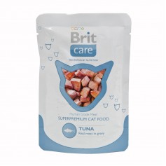  Вологий корм для котів Brit Care Cat pouch 80 г з тунець (пауч)