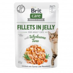 Влажный корм для котов Brit Care Cat pouch 85 г (тунец в желе)