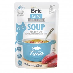 Корм влажный "Суп для кошек Brit Care Soup with Tuna с тунцом", 75 г