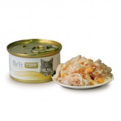 Влажный корм для кошек Brit Care Cat Chicken Breast & Cheese 80 г (куриная грудка с сыром)