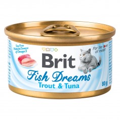 Влажный корм для котов Brit Fish Dreams 80 г форелью и тунецом