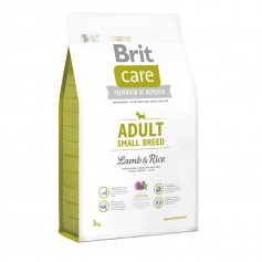 Сухой гипоаллергенный корм для собак мелких пород с весом до 10 кг Brit Care (Брит Кеа) Adult Small Breed Lamb & Rice 7,5 кг с ягненком и рисом