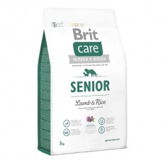 Сухий гіпоалергенний корм для літніх собак Brit Care Senior Lamb & Rice 3 кг з ягням і рисом