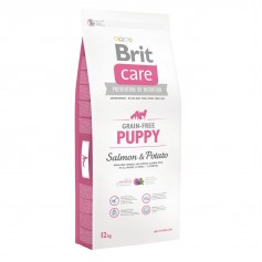 Сухий гіпоалергенний корм для цуценят Brit Care (Брит Кеа) GF Puppy Salmon & Potato 12 кг з лососем і картоплею