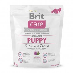 Сухий гіпоалергенний корм для цуценят Brit Care (Брит Кеа) GF Puppy Salmon & Potato 1 кг з лососем і картоплею