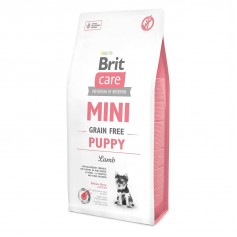 Сухий гіпоалергенний корм для цуценят міні порід Brit Care (Брит Кеа) GF Mini Puppy 7 кг Lamb з ягням