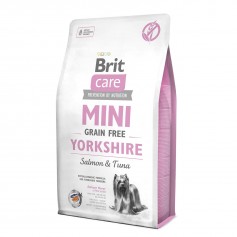 Сухой гипоаллергенный корм для йорков Brit  Care (Брит Кеа)  GF Mini Yorkshire 2 кг с лососем и тунцом