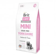 Сухий гіпоалергенний корм для йорков Brit Care (Брит Кеа) GF Mini Yorkshire 7 кг з лососем і тунцем