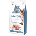 Сухий гіпоалергенний корм для великих порід котів Brit Care (Брит Кеа) Cat GF Large cats Power & Vitality 7кг з качкою і куркою