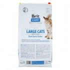 Сухой гипоаллергенный корм для крупных пород котов Brit Care (Брит Кеа) Cat GF Large cats Power & Vitality 7кг с уткой и курицей