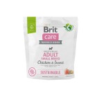 Корм для собак малых пород Brit Care Dog Sustainable Adult Small Breed Chicken & Insect с курицей и насекомыми, 1 кг