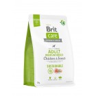 Корм для собак середніх порід Brit Care Dog Sustainable Adult Medium Breed Chicken & Insect з куркою та комахами, 3 кг