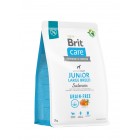 Корм для молодых собак больших пород Brit Care Dog Grain-free Junior Large Breed Salmon беззерновой с лососем, 3 кг