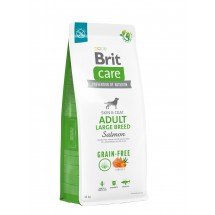 Корм для собак больших пород Brit Care Dog Grain-free Adult Large Breed Salmon беззерновой с лососем, 12 кг