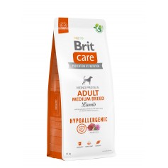 Корм для собак середніх порід Brit Care Dog Hypoallergenic Adult Medium Breed гіпоалергенний з ягням, 12 кг