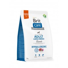 Корм для собак великих порід Brit Care Dog Hypoallergenic Adult Large Breed гіпоалергенний з ягням, 3 кг