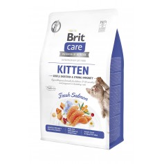 Сухий корм для кошенят Brit Care Cat GF Kitten Gentle Digestion Strong Immunity з лососем, 0,4 кг