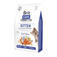 Сухий корм для кошенят Brit Care Cat GF Kitten Gentle Digestion Strong Immunity з лососем, 2 кг