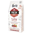 Сухий гіпоалергенний корм для цуценят великих порід Brit Fresh (Брит Фреш) Beef & Pumpkin Puppy Large 2,5 кг зі свіжою яловичиною і гарбузом