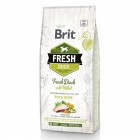 Сухой гипоаллергенный корм для собак с повышенной активностью Brit Fresh (Брит Фреш) Duck&Millet Active Run & Work 12 кг со свежей уткой и пшеном