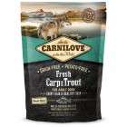 Сухий корм холістік для дорослих собак Carnilove Fresh (Карнілав Фреш) Carp & Trout for Adult dogs 1,5 кг зі свіжим м'ясом коропа і форелі