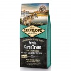 Сухий корм холістік для дорослих собак Carnilove Fresh (Карнілав Фреш) Carp & Trout for Adult dogs 12 кг зі свіжим м'ясом коропа і форелі