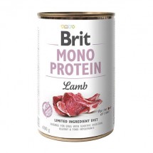 Вологий корм для собак Brit (Брит) Mono Protein (Моно Протеїн) Dog 400 г з ягням (консерва)