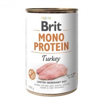 Вологий корм для собак Brit (Брит) Mono Protein (Моно Протеїн) Dog 400 г з індичкою (консерва)