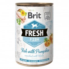 Влажный корм для собак Brit Fresh (Брит Фреш) Fish&Pumpkin 400 г с рыбой и тыквой (консерва)