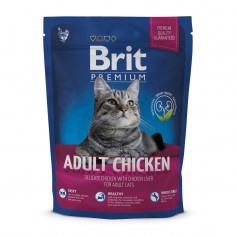 Сухий корм для дорослих котів Brit Premium (Брит Преміум) Cat Adult Chicken 300 г з куркою