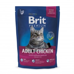 Сухий корм для дорослих котів Brit Premium (Брит Преміум) Cat Adult Chicken 800 г з куркою