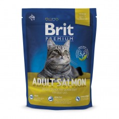 Сухий корм для дорослих котів Brit Premium (Брит Преміум) Cat Adult Salmon 300 г з лососем