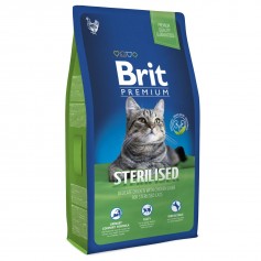 Сухий корм для стерилізованих котів Brit Premium (Брит Преміум) Cat Sterilized 8 кг з куркою