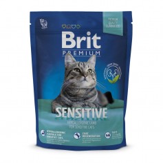 Сухий корм для котів з чутливим травленням Brit Premium (Брит Преміум) Cat Sensitive 300 г з ягням