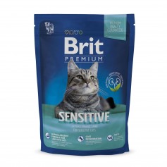 Сухий корм для котів з чутливим травленням Brit Premium (Брит Преміум) Cat Sensitive 1,5 кг з ягням