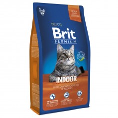 Сухий корм для котів живуть в приміщенні Brit Premium (Брит Преміум) Cat Indoor 8 кг з куркою