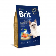 Сухой корм для котов Brit Premium by Nature Cat Adult Salmon с лососем 8 кг