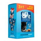 Набір паучів "3+1" для кошенят Brit Premium Cat pouch Chicken Chunks for Kitten з куркою, 4х100 г