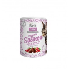 Ласощі для котів Brit Care Cat Snack Superfruits Salmon, лосось, 100 г