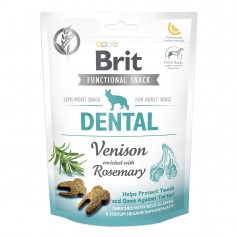 Функціональні ласощі чистки зубів собак Brit Care (Брит Кеа) Dental з олениною і розмарином 150 г