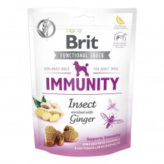 Функціональні ласощі для зміцнення імунітету у собак Brit Care (Брит Кеа) Immunity з комахами і імбиром 150 г