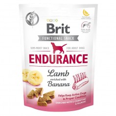 Функціональні ласощі для активних собак Brit Care (Брит Кеа) Endurance з ягням і бананом 150 г