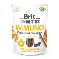 Ласощі для собак Brit Dental Stick Immuno для міцного імунітету, пробіотики та кориця, 7 шт, 251 г