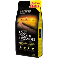 Сухий корм для дорослих собак Profine (Профайн) Adult Chicken 15 + 2 кг з куркою